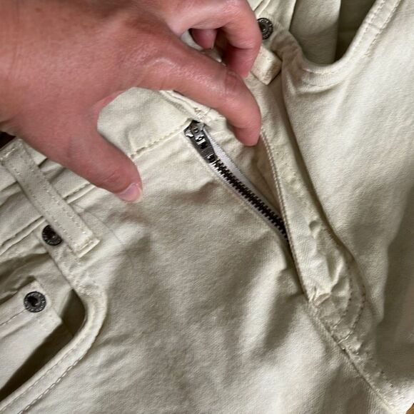 Ralph Lauren Womens Denim Jeans Skinny Curvy Mid Rise Super Stretch Cream Size 0 - Picture 4 of 15